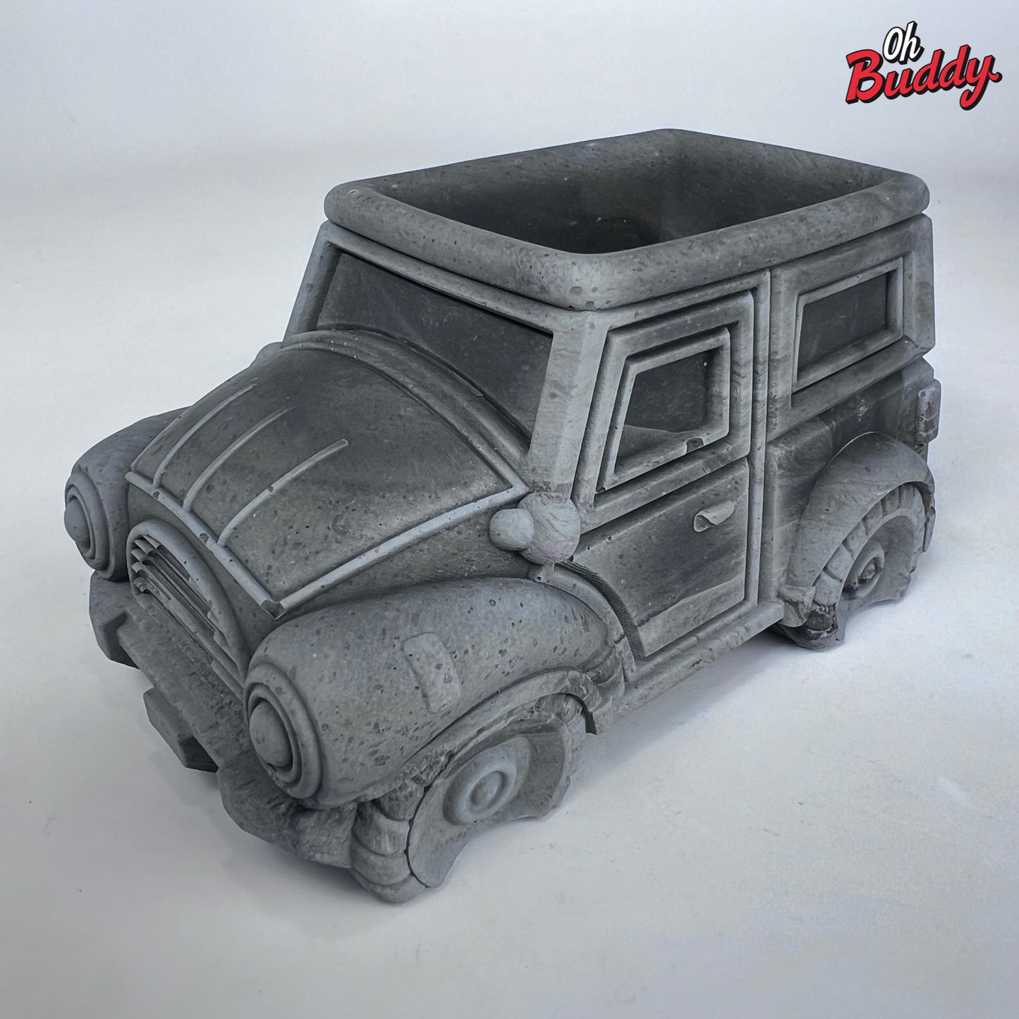 Vintage Vehicle Cement Pot Planter - Choose Your Color