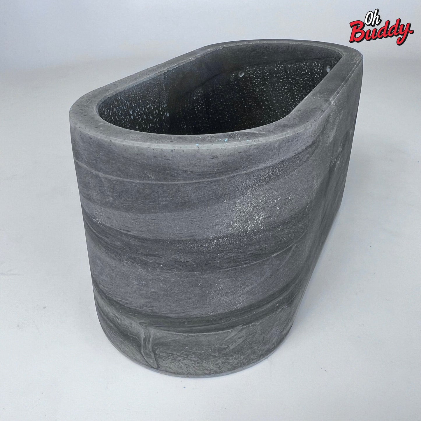 Gray oval concrete planter, gray concrete planter, gray outdoor/indoor planter, cactus planter, succulent planter, gray concrete pot, gray container by OhBuddy
Black oval concrete planter, black concrete planter, black outdoor/indoor planter, black concrete pot, black container by OhBuddy
Grey oval concrete planter, grey concrete planter, grey outdoor/indoor planter, grey concrete pot, grey container by OhBuddy