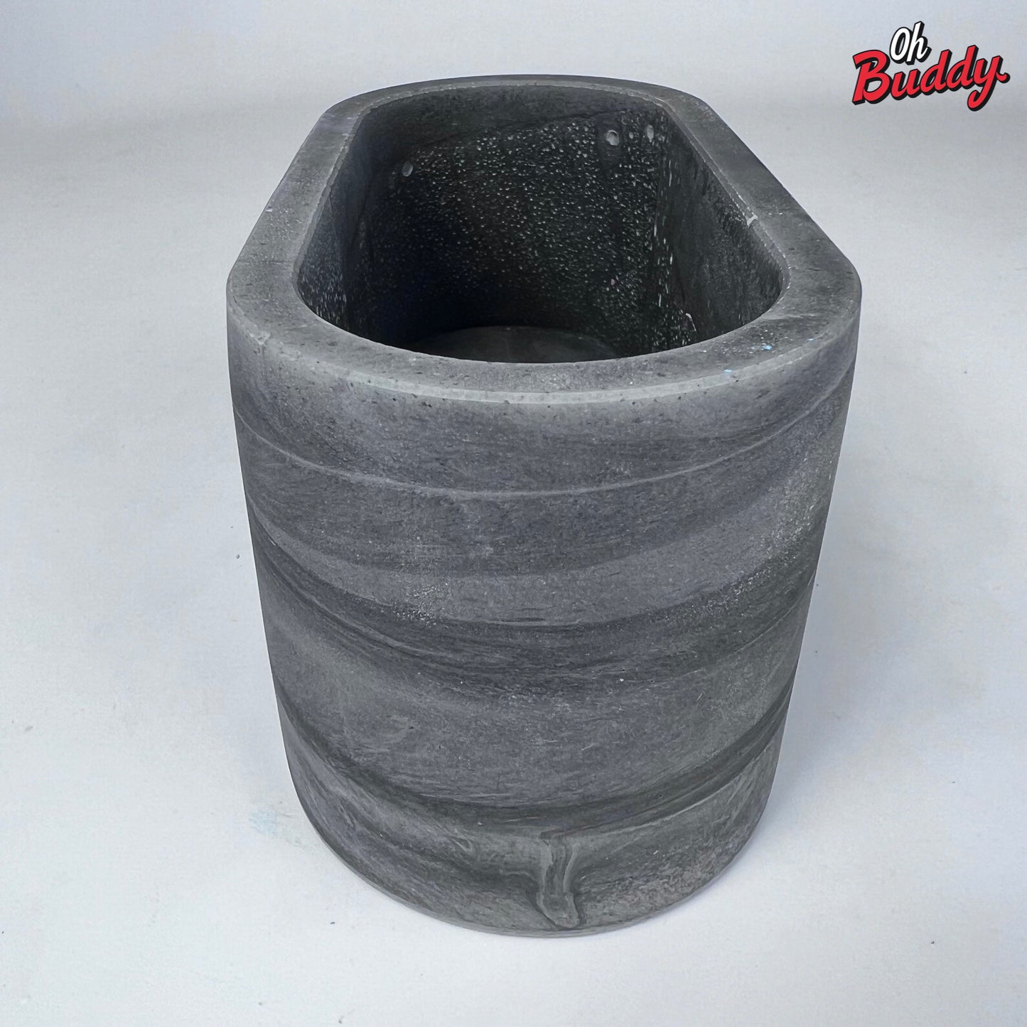 Gray oval concrete planter, gray concrete planter, gray outdoor/indoor planter, cactus planter, succulent planter, gray concrete pot, gray container by OhBuddy
Black oval concrete planter, black concrete planter, black outdoor/indoor planter, black concrete pot, black container by OhBuddy
Grey oval concrete planter, grey concrete planter, grey outdoor/indoor planter, grey concrete pot, grey container by OhBuddy