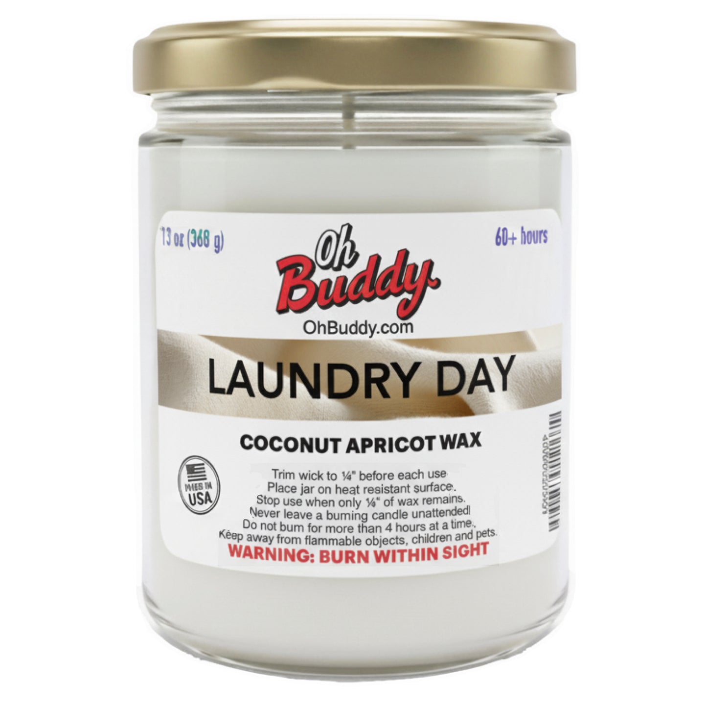 Laundry Day Glass Candle