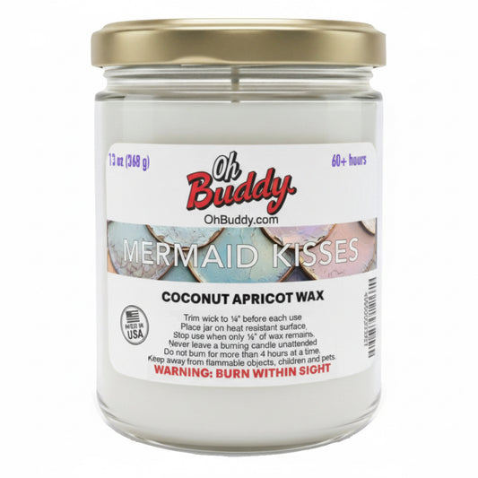 Mermaid Kisses Glass Candle