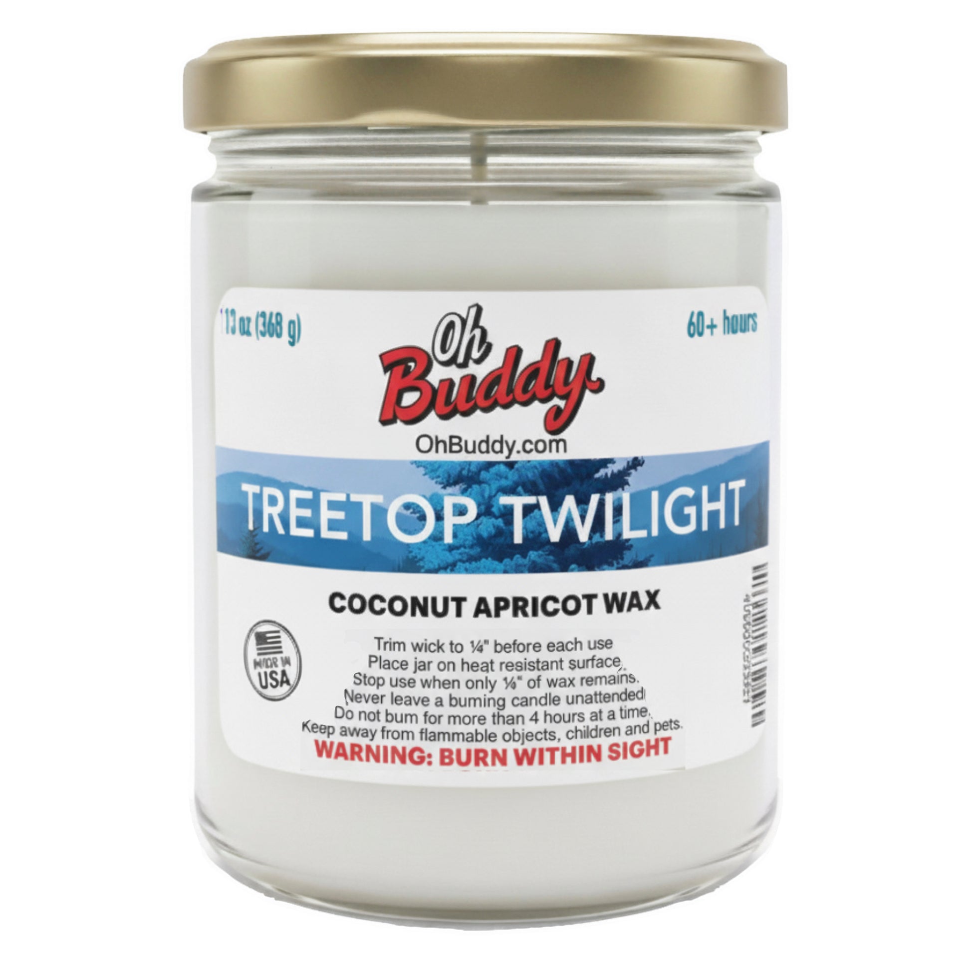 OhBuddy Treetop Twilight Glass Candle Product Images