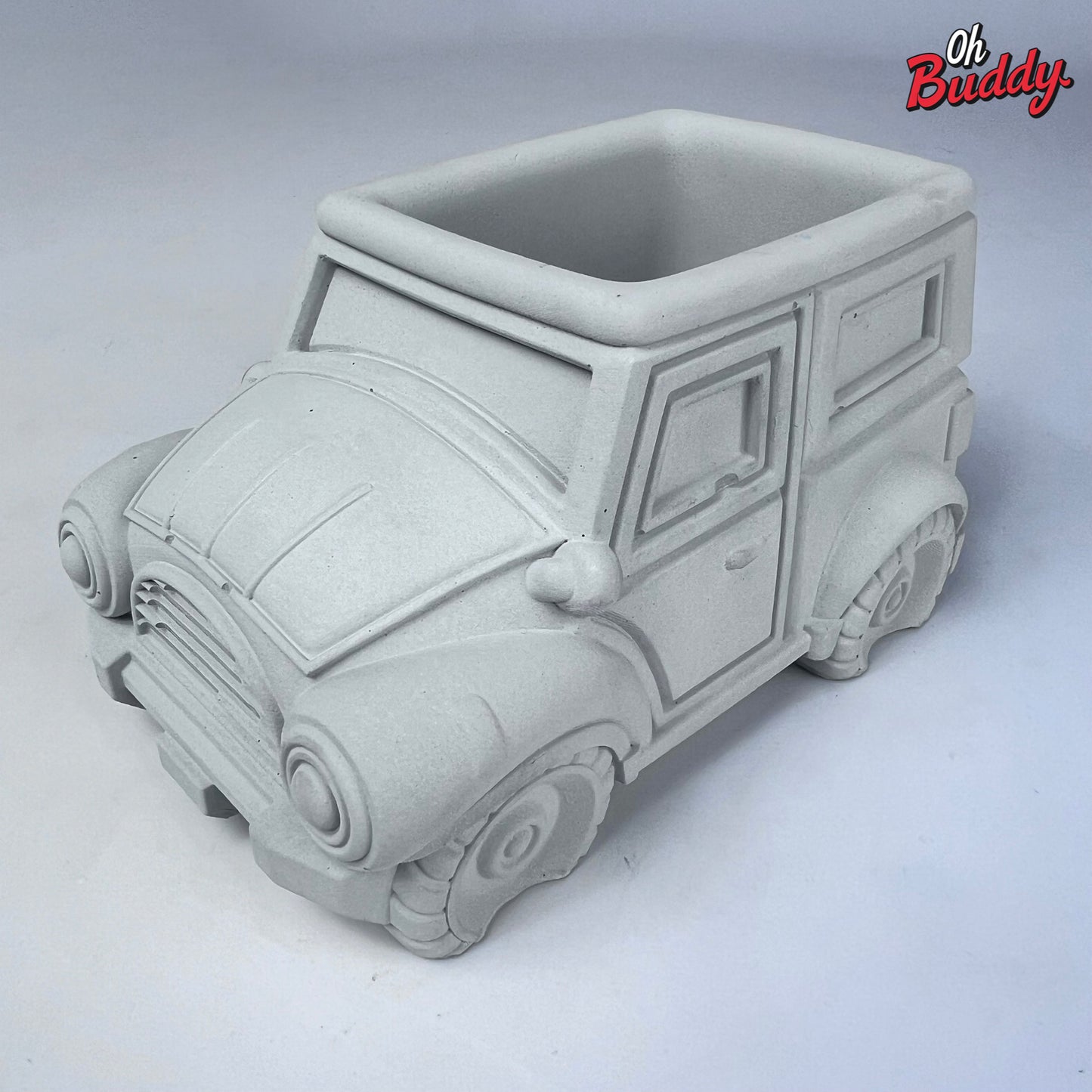 Vintage Vehicle Cement Pot Planter - Choose Your Color